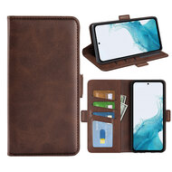 Samsung Galaxy A54 Hoesje - MobyDefend Luxe Wallet Book Case (Sluiting Zijkant) - Bruin