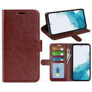 Samsung Galaxy A54 Hoesje - MobyDefend Wallet Book Case (Sluiting Achterkant) - Bruin