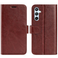 Samsung Galaxy A54 Hoesje - MobyDefend Wallet Book Case (Sluiting Achterkant) - Bruin