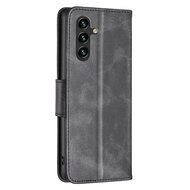 Samsung Galaxy A54 Hoesje - MobyDefend Wallet Book Case Met Koord - Zwart