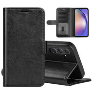 Samsung Galaxy A55 Hoesje - MobyDefend Wallet Book Case (Sluiting Achterkant) - Zwart