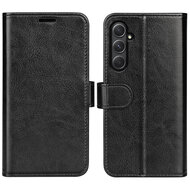 Samsung Galaxy A55 Hoesje - MobyDefend Wallet Book Case (Sluiting Achterkant) - Zwart