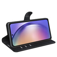 Samsung Galaxy A55 Hoesje - MobyDefend Kunstleren Wallet Book Case (Sluiting Voorkant) - Zwart