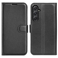 Samsung Galaxy A55 Hoesje - MobyDefend Kunstleren Wallet Book Case (Sluiting Voorkant) - Zwart