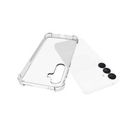 Samsung Galaxy A55 Hoesje - MobyDefend Transparante Shockproof TPU Backcover - Verstevigde Hoeken - Volledig Doorzichtig