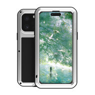 iPhone 16 Pro Max Hoes - Love Mei Metalen Case - Extreme Protection - Zilvergrijs