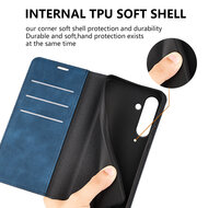 Samsung Galaxy S24 FE Hoesje - MobyDefend Luxe Wallet Bookcase (Magnetische Sluiting) - Zwart