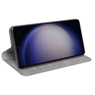 Samsung Galaxy S24 Hoesje - Luxe Wallet Bookcase (Magnetische Sluiting) - Grijs