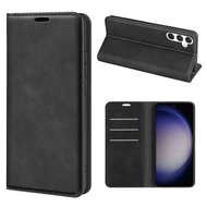 Samsung Galaxy S24 Hoesje - Luxe Wallet Bookcase (Magnetische Sluiting) - Zwart