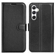 Samsung Galaxy S24 Hoesje - MobyDefend Kunstleren Wallet Book Case (Sluiting Voorkant) - Zwart