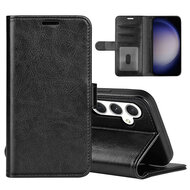 Samsung Galaxy S24 Hoesje - MobyDefend Wallet Book Case (Sluiting Achterkant) - Zwart