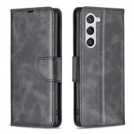Samsung Galaxy S24 Hoesje - MobyDefend Wallet Book Case Met Koord - Zwart