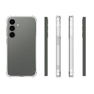 Samusng Galaxy S24 Hoesje - MobyDefend Transparante Shockproof TPU Backcover - Verstevigde Hoeken - Volledig Doorzichtig
