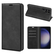 Samsung Galaxy S24 Ultra Hoesje - Luxe Wallet Bookcase (Magnetische Sluiting) - Zwart