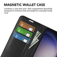 Samsung Galaxy S24 Ultra Hoesje - MobyDefend Kunstleren Wallet Book Case (Sluiting Voorkant) - Bruin