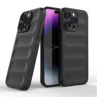 iPhone 15 Pro Max Hoesje - MobyDefend TPU Gripcase - Zwart