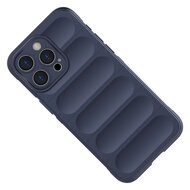 iPhone 15 Pro Max Hoesje - MobyDefend TPU Gripcase - Blauw