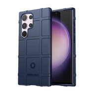Samsung Galaxy S24 Ultra Hoesje - Mobydefend Rugged Shield TPU Backcover - Blauw