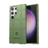 Samsung Galaxy S24 Ultra Hoesje - Mobydefend Rugged Shield TPU Backcover - Groen