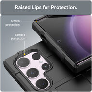 Samsung Galaxy S24 Ultra Hoesje - Mobydefend Rugged Shield TPU Backcover - Zwart