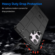 Samsung Galaxy S24 Ultra Hoesje - Mobydefend Rugged Shield TPU Backcover - Zwart