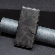 Samsung Galaxy S24 Ultra Hoesje - MobyDefend Wallet Book Case Met Koord - Zwart