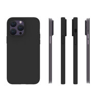iPhone 15 Pro Max Hoesje - MobyDefend TPU Backcover - Mat Zwart