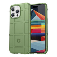 iPhone 15 Pro Max Hoesje - Mobydefend Rugged Shield TPU Backcover - Groen
