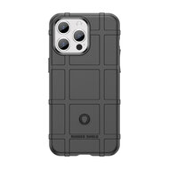 iPhone 15 Pro Max Hoesje - Mobydefend Rugged Shield TPU Backcover - Zwart