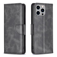 iPhone 15 Pro Max Hoesje - MobyDefend Wallet Book Case Met Koord - Zwart