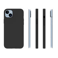 iPhone 15 Plus Hoesje - MobyDefend TPU Backcover - Mat Zwart