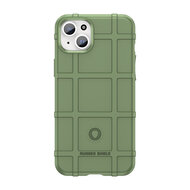 iPhone 15 Plus Hoesje - Mobydefend Rugged Shield TPU Backcover - Groen