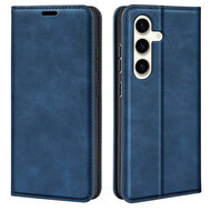 Samsung Galaxy S24 Plus (S24+) Hoesje - Luxe Wallet Bookcase (Magnetische Sluiting) - Blauw