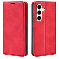 Samsung Galaxy S24 Plus (S24+) Hoesje - Luxe Wallet Bookcase (Magnetische Sluiting) - Rood
