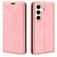 Samsung Galaxy S24 Plus (S24+) Hoesje - Luxe Wallet Bookcase (Magnetische Sluiting) - Roze