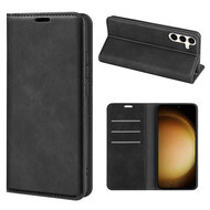Samsung Galaxy S24 Plus (S24+) Hoesje - Luxe Wallet Bookcase (Magnetische Sluiting) - Zwart