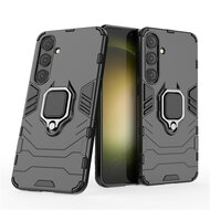 Samsung Galaxy S24 Plus (S24+) Hoesje - MobyDefend Dubbelgelaagde Pantsercase Met Standaard - Zwart