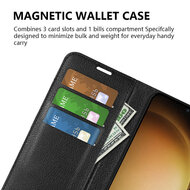 Samsung Galaxy S24 Plus (S24+) Hoesje - MobyDefend Kunstleren Wallet Book Case (Sluiting Voorkant) - Bruin