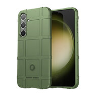 Samsung Galaxy S24 Plus (S24+) Hoesje - Mobydefend Rugged Shield TPU Backcover - Groen