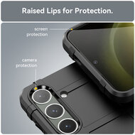 Samsung Galaxy S24 Plus (S24+) Hoesje - Mobydefend Rugged Shield TPU Backcover - Zwart