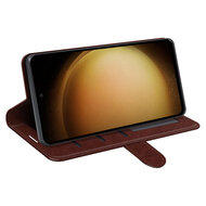 Samsung Galaxy S24 Plus (S24+) Hoesje - MobyDefend Wallet Book Case (Sluiting Achterkant) - Bruin