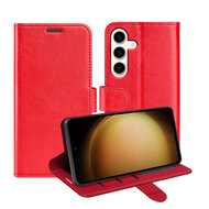 Samsung Galaxy S24 Plus (S24+) Hoesje - MobyDefend Wallet Book Case (Sluiting Achterkant) - Rood