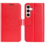 Samsung Galaxy S24 Plus (S24+) Hoesje - MobyDefend Wallet Book Case (Sluiting Achterkant) - Rood