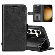 Samsung Galaxy S24 Plus (S24+) Hoesje - MobyDefend Wallet Book Case (Sluiting Achterkant) - Zwart