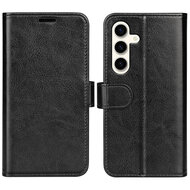 Samsung Galaxy S24 Plus (S24+) Hoesje - MobyDefend Wallet Book Case (Sluiting Achterkant) - Zwart