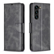 Samsung Galaxy S24 Plus (S24+) Hoesje - MobyDefend Wallet Book Case Met Koord - Zwart