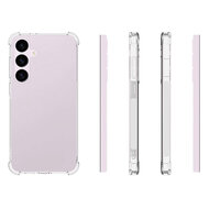 Samusng Galaxy S24 Plus (S24+) Hoesje - MobyDefend Transparante Shockproof TPU Backcover - Verstevigde Hoeken - Volledig Doorzichtig