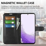 Samsung Galaxy S23 Hoesje - MobyDefend Kunstleren Wallet Book Case (Sluiting Voorkant) - Rood