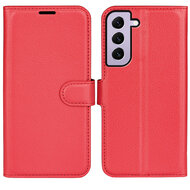 Samsung Galaxy S23 Hoesje - MobyDefend Kunstleren Wallet Book Case (Sluiting Voorkant) - Rood