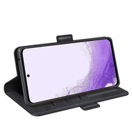 Samsung Galaxy S23 Hoesje - MobyDefend Luxe Wallet Book Case (Sluiting Zijkant) - Zwart